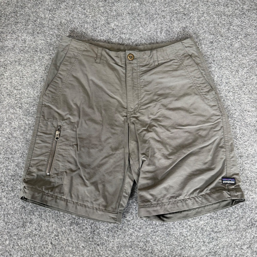 Patagonia Womens Size 6 Olive Nylon Hiking Cargo Short Outdoor Lightweight Trail